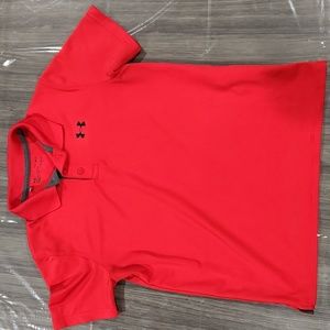 Under Armour Red Polo Shirt Young/ Large kids